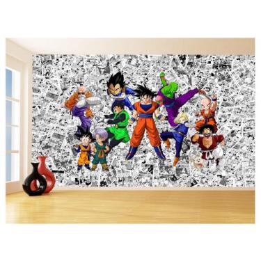 Imagem de Papel De Parede Dragon Ball Goku Vegeta Anime 3,5M Dbz109 - Você Decor