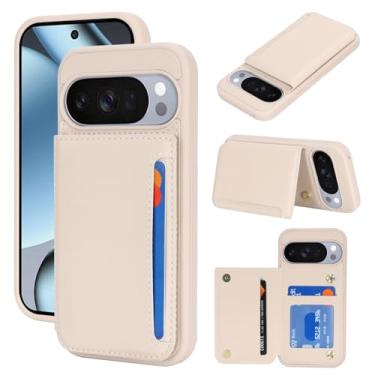 Imagem de iCoverCase Capa compatível com Google Pixel 10/10 Pro com suporte para cartão, capa carteira de telefone para mulheres e homens [bloqueio RFID] capa carteira protetora de couro PU para Pixel 10/10 Pro