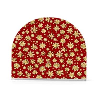 Imagem de Wassud Porta-guardanapos de acrílico de Natal de flocos de dnowflakes, dispensador de guardanapo de papel moderno em forma de U para mesa, cozinha, sala de jantar, bancada 1 peça (comporta 50-60