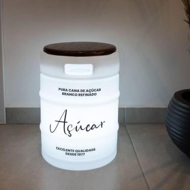 Imagem de Luminária Banco Barril De Açúcar Coffee Time