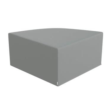 Imagem de Children's Factory Otomana de canto grande, cadeiras infantis mistas, sofás, pufes e cubos de canto, cheio de espuma e resistente à água, assento flexível para sala de aula, cinza geleira
