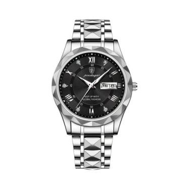 Imagem de Relógio De Quartzo Masculino À Prova d'Água Com Luz, Marca De Luxo POE