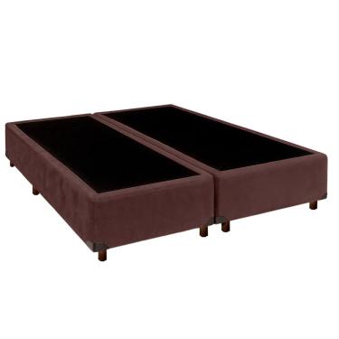 Imagem de Cama Box Queen Marrom Nature 158x198