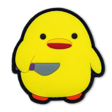 Imagem de Patch de PVC Angry Chicken – Engraçado, Tático, Anime, Remendos Militares – Perfeito para o seu equipamento militar, mochila, boné, colete, bolsa ou arnês para cães