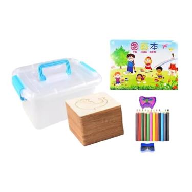 Imagem de Fiocias Estênceis para Desenho Infantil, Estênceis para Giz, Modelos Educativos para Pintura, Desenho E Pulverização, Material Escolar