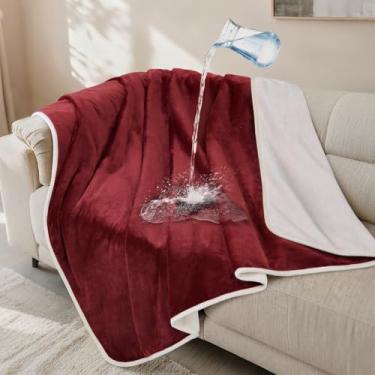 Imagem de LOOBANI Cobertor de cachorro impermeável para sofá: cobertor de cama de flanela reversível para cães médios e grandes à prova de líquidos, cobertor macio protetor de capa de sofá para sofá, caixa