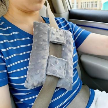 Imagem de KUMUROETA Almofada de cinto de segurança – Almofada protetora para recuperação de cirurgia, mastectomia e bypass cardíaco, almofada confortável para porta, marcapasso e cesariana, almofada de suporte