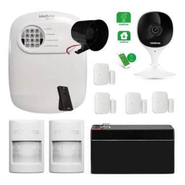 Imagem de Kit Alarme e Câmera Inteligente Intelbras com 6 Sensores Sem Fio e Pet