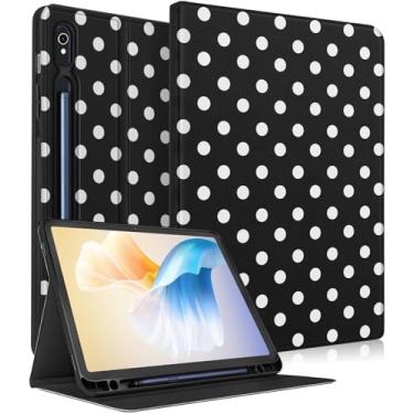 Imagem de Wazzasoft Capa para Samsung Galaxy Tab S9/S9 FE/S10/S10 FE/S10 Lite de 10,9 polegadas - Capa fólio inteligente com suporte de lápis embutido, design fofo para Samsung Tablet S9 de 11 polegadas