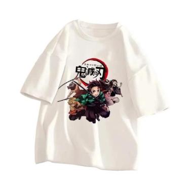 Imagem de Camiseta Unissex Demon Slayer Kimetsu No Yaiba Anime Verão Manga Curta