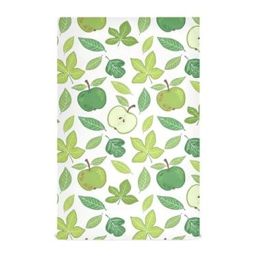 Imagem de Burbuja Pacote com 4 toalhas de cozinha Green Fruits, panos de prato absorventes reutilizáveis de microfibra para secagem e limpeza, 45 x 71 cm