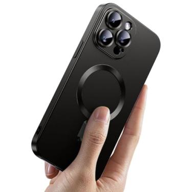 Imagem de Capinha Capa Protetora Magnética Premium Fosca Anti Impacto Proteção de Câmera Compatível com iPhone (Preto, iPhone 17 Pro)