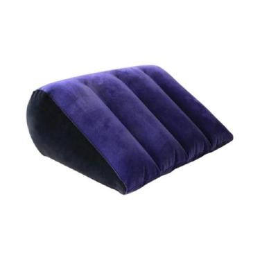 Imagem de Almofada Inflável De PVC Flocado Em Formato De Cunha, Dobrável, Triâng