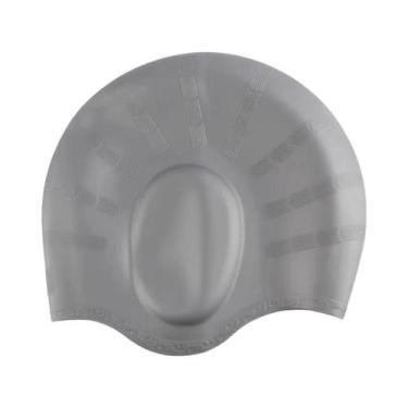 Imagem de Touca De Natação Grande De Silicone Para Adultos, Impermeável, Alta El