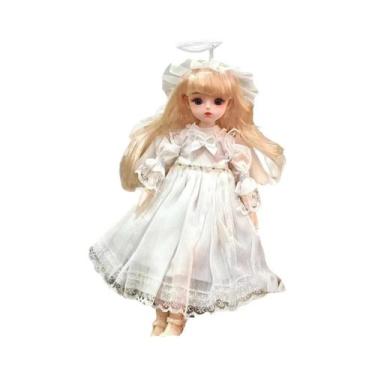 Imagem de Boneca Princesa BJD De 30cm Com Cabelo Longo, Brinquedo Articulado DIY