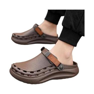 Imagem de Sandálias Masculinas Leves De Secagem Rápida Em EVA, Cor Sólida, Para 