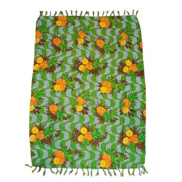 Imagem de Canga Praia Viscose - Calçadão E Abacaxi Verde 1.60Mx1.10M