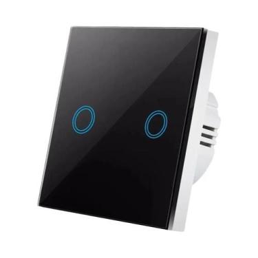 Imagem de Interruptor De Parede Sensível Ao Toque Com LED Retroiluminado Em Vidr