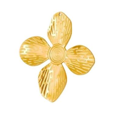 Imagem de Pingentes De Plantas Em Aço Inoxidável Banhado a Ouro, 10 Peças, Com D