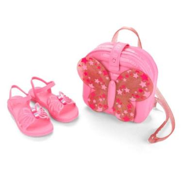 Imagem de Sandália de Menina Grendene Barbie Fly com Mochila, 31, Rosa