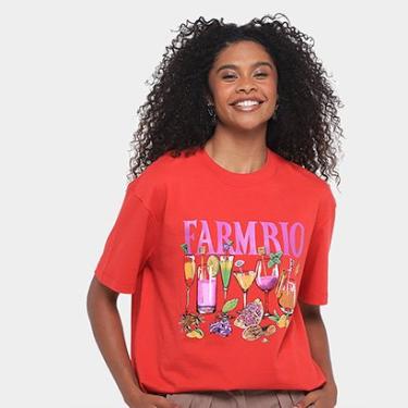 Imagem de Camiseta Farm Media Drinks Farm Rio Feminina-Feminino