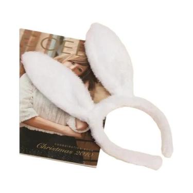 Imagem de Tiara De Pelúcia Unissex Com Orelhas De Coelho Para Festas, Apresentaç