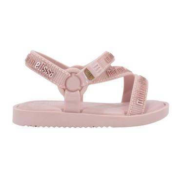 Imagem de Sandália Mini Melissa Stripes M Lover bb Rosa Claro
