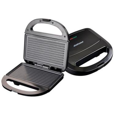 Imagem de Sanduicheira Grill Itatiaia Essencial 750W Preto SDESS1003, Preto, 110