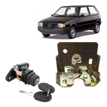 Imagem de Kit Fechadura e Cilindro para Porta-malas Traseiro Fiat Uno e Uno Mille 1996 a 2003 com...