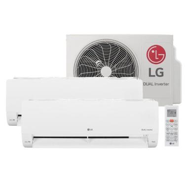 Imagem de Ar-Condicionado LG Dual Inverter Voice  +AI Bi-Split 16.000 BTU (9.000+9.000 BTU) Frio 220V - S32Q16SA181