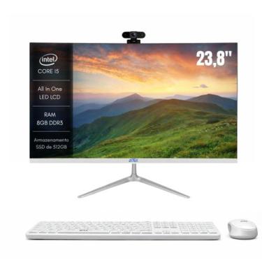 Imagem de Computador All In One 23.8 Polegadas Processador i5 8GB DDR3 SSD 512GB