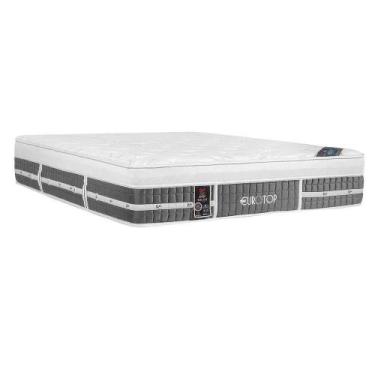 Imagem de Colchão Molas Ensacadas Eurotop Summer Winter King Size One Face Cinza