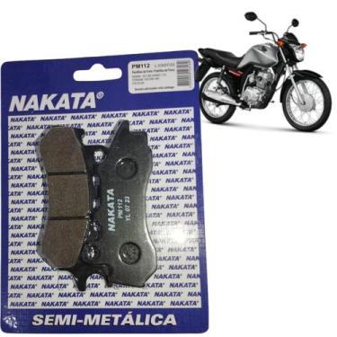 Imagem de 02 Pastilha Freio Nakata Dianteira Honda CG Titan 160 2018 A 2023, DIA