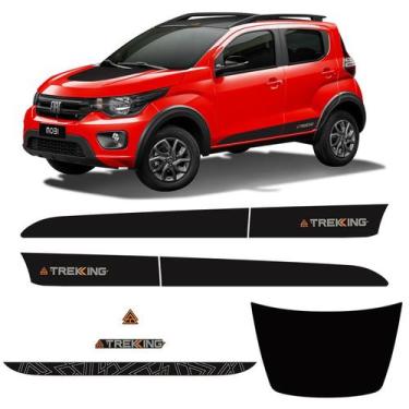 Imagem de Kit Faixa Fiat Mobi Trekking 2020/ Adesivo Modelo Original - SPORTINOX
