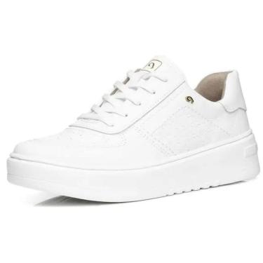 Imagem de Tenis Feminino Couro Levitech Estilo Moderno Casual Pegada