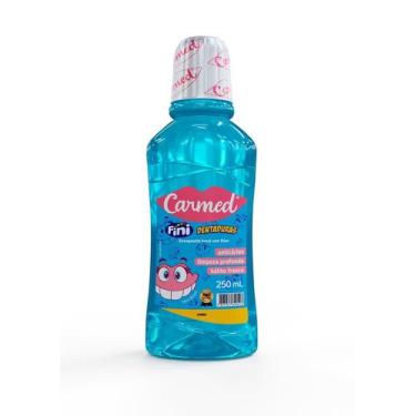 Imagem de Enxaguante Bucal Fini Dentaduras com Flúor Hálito Fresco Carmed 250ml