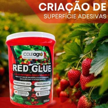 Imagem de Cola Entomológica Vermelha 500ml Red Glue  ColeAgro  Monitoramento de 