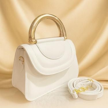 Imagem de Bolsa Feminina Julia OEM Elegante com Alca de Ferragem Plastico e Alca Transversal Ajus...