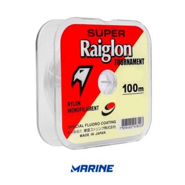 Imagem de LINHA PESCA MULTIFILAMENTO SUPER RAIGLON BRANCA 1,2 100m 0,185mm - MAR