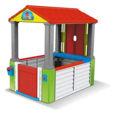 Imagem de Casinha Infantil Mi Casita Maral Colorida Dobrável Grande Brinquedo Ed