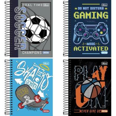 Imagem de Agenda Tilibra D+ Masculina 2023 Capa Dura 176 Folhas Formato 117x164mm