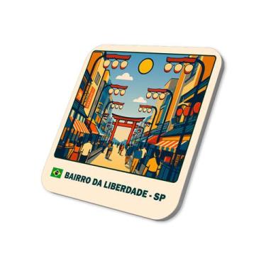 Imagem de Imã de Geladeira Rua Bairro Liberdade (São Paulo)5x5cm - M-Planner