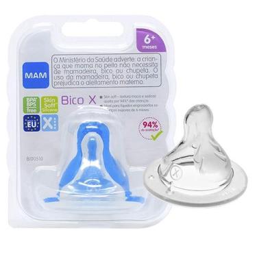 Imagem de Bico Unitário Mamadeira Nº X Ortodôntico Fluxo Super Rápido 6m+ - Baby