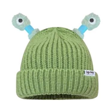 Imagem de Gorro De Inverno Feminino Quente E Fofo Com Estampa De Desenho Animado