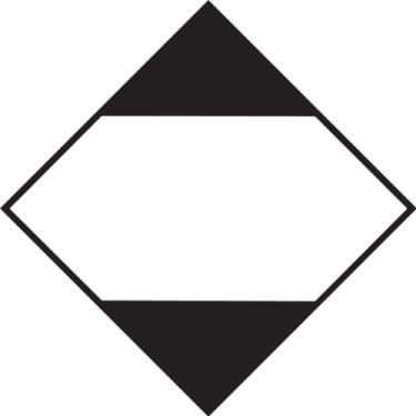 Imagem de Accuform MPL909VP10 Placard DOT de quantidade limitada de plástico para transporte terrestre ou marítimo, 26 cm de largura x 26 cm de comprimento, preto e branco (pacote com 10)