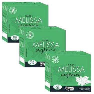 Imagem de Kit 3cx Chá de Melissa – Orgânico (30 sachês) – Campo Verde