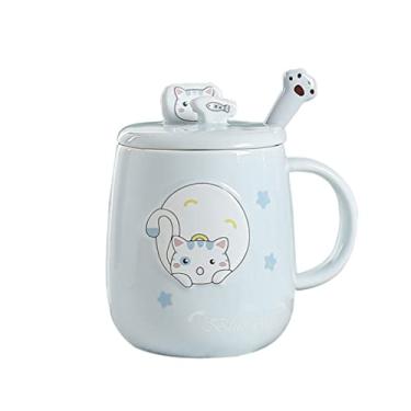 Imagem de 1 Conjunto Caneca De Ceramica Caneca De Xícara De Chá De Porcelana Com Leite Copo Mate De Ceramica Canecas Da Manhã Do Escritório Copo De Vinho Cerâmica Café Delicado 3d