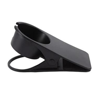 Imagem de Suporte para copo de bebida, mesa lateral da mesa, copo de ¨¢gua, garrafa de cerveja, refrigerante, copo, suporte para caneca, pires, design para escrit¨®rio dom¨¦stico(black), Suporte de copo ¡§¡égua