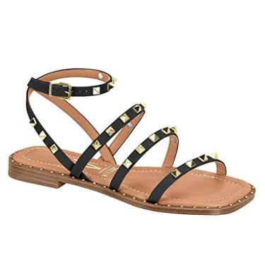 Imagem de Rasteira Vizzano Flat Feminino, Preto, 38