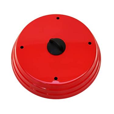 Imagem de Tampa Abafador De Pizza Em Alúminio Grande 40cm - Vermelho